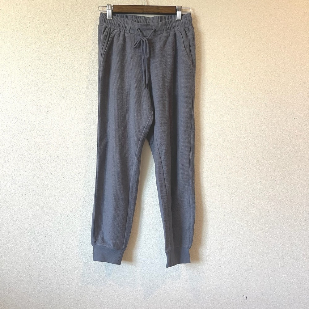 Splendid Collection Womens‎ Slate Blue Gray Textured Knit Joggers Size S NWT